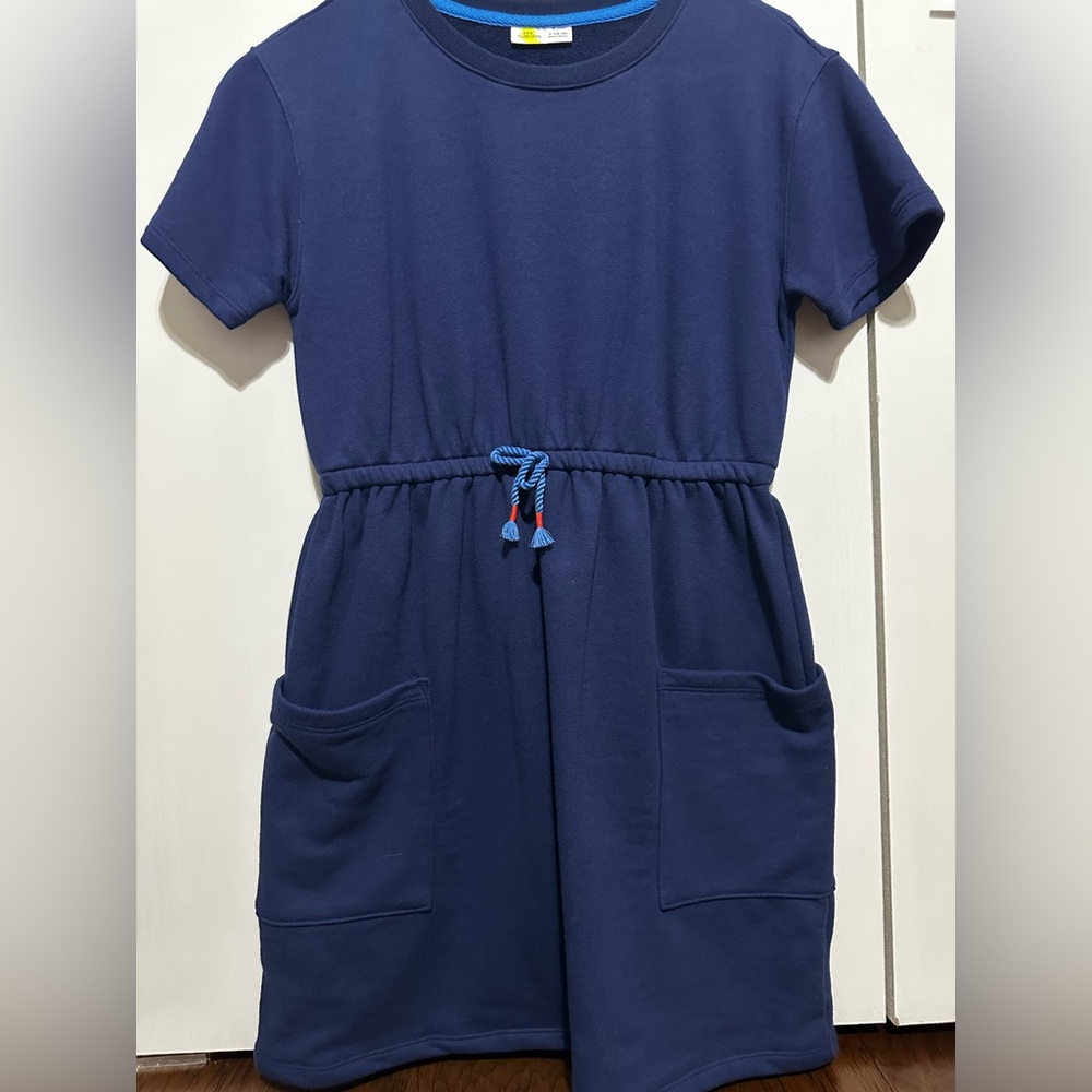 Navy Blue Epic Threads Kids Dress with Pockets
